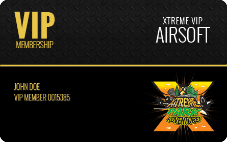 Xtreme Airsoft VIP Membership Card
